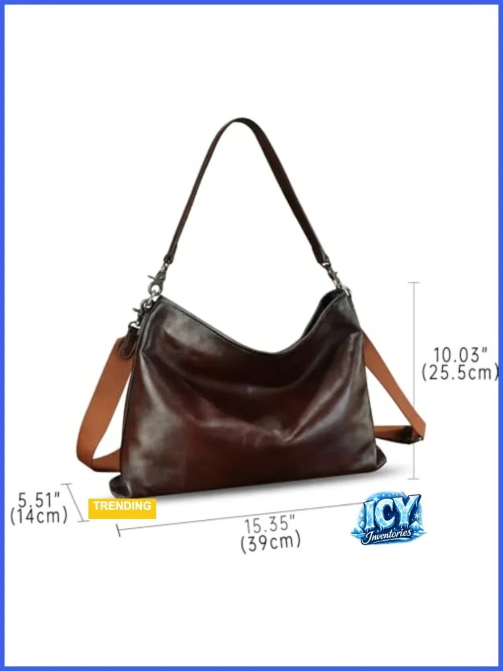 Genuine Leather Hobo Bag Women's Tote Handmade Shoulder Crossbody Satchel Purse